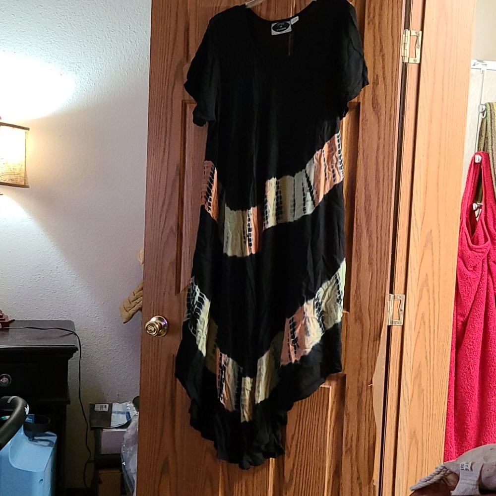 Multicolored Dress One Size Fit